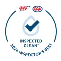 AAA inspectors Best of clean 2025 badge