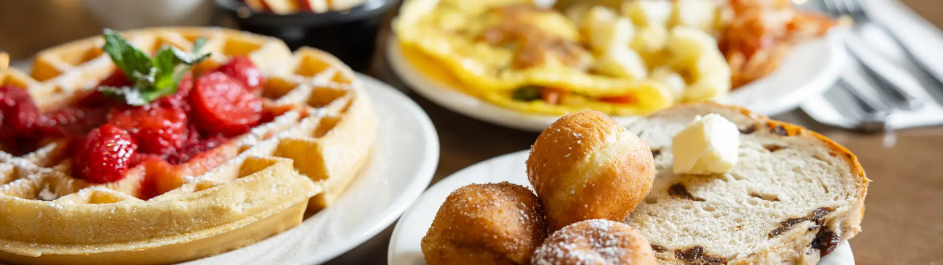 Hearty Buffet Breakfast with Amish Country Views.