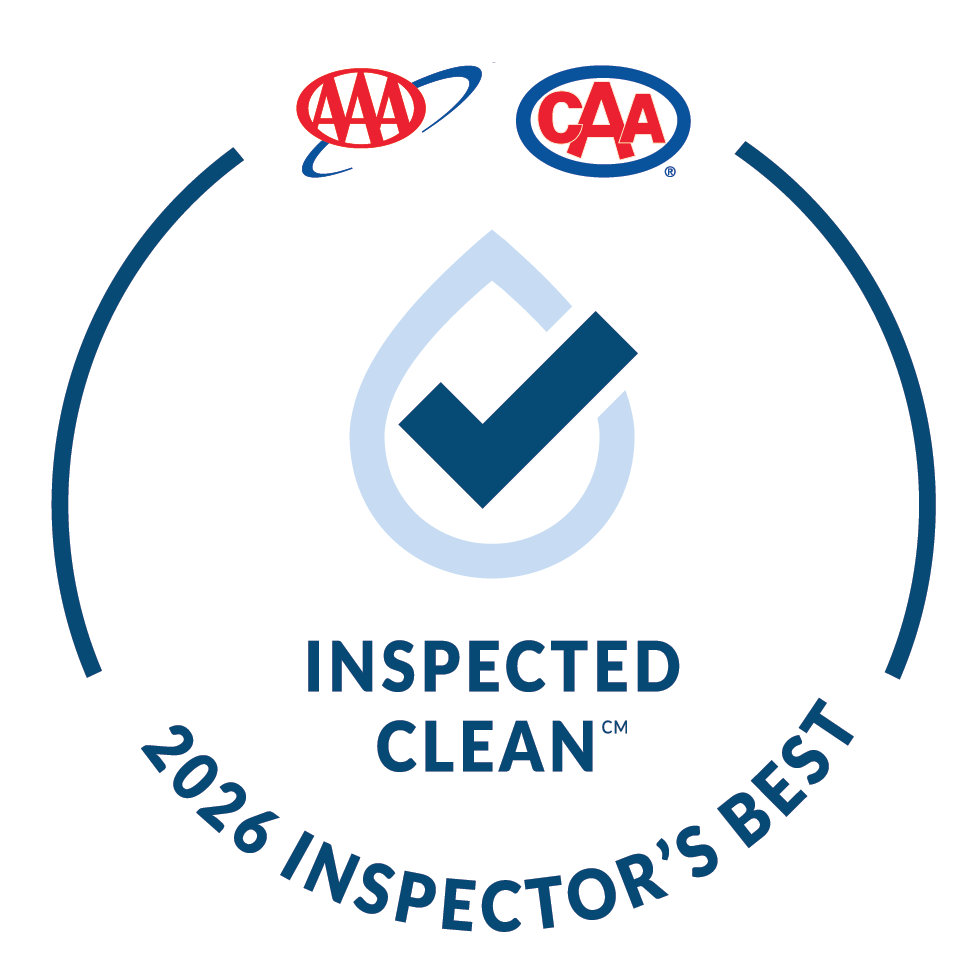 2026 inspector's best inspected clean badge from AAA and CAA