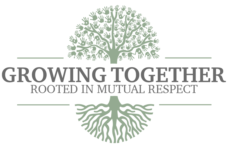 growing together rooted in mutual respect logo