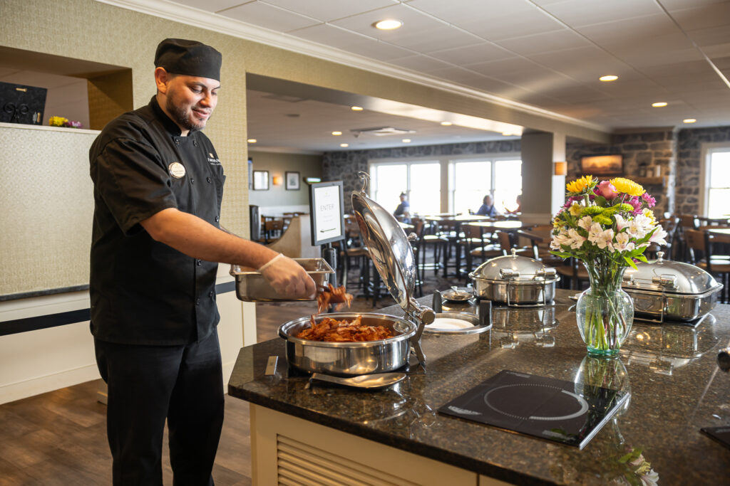 Breakfast at AmishView includes great local bacon