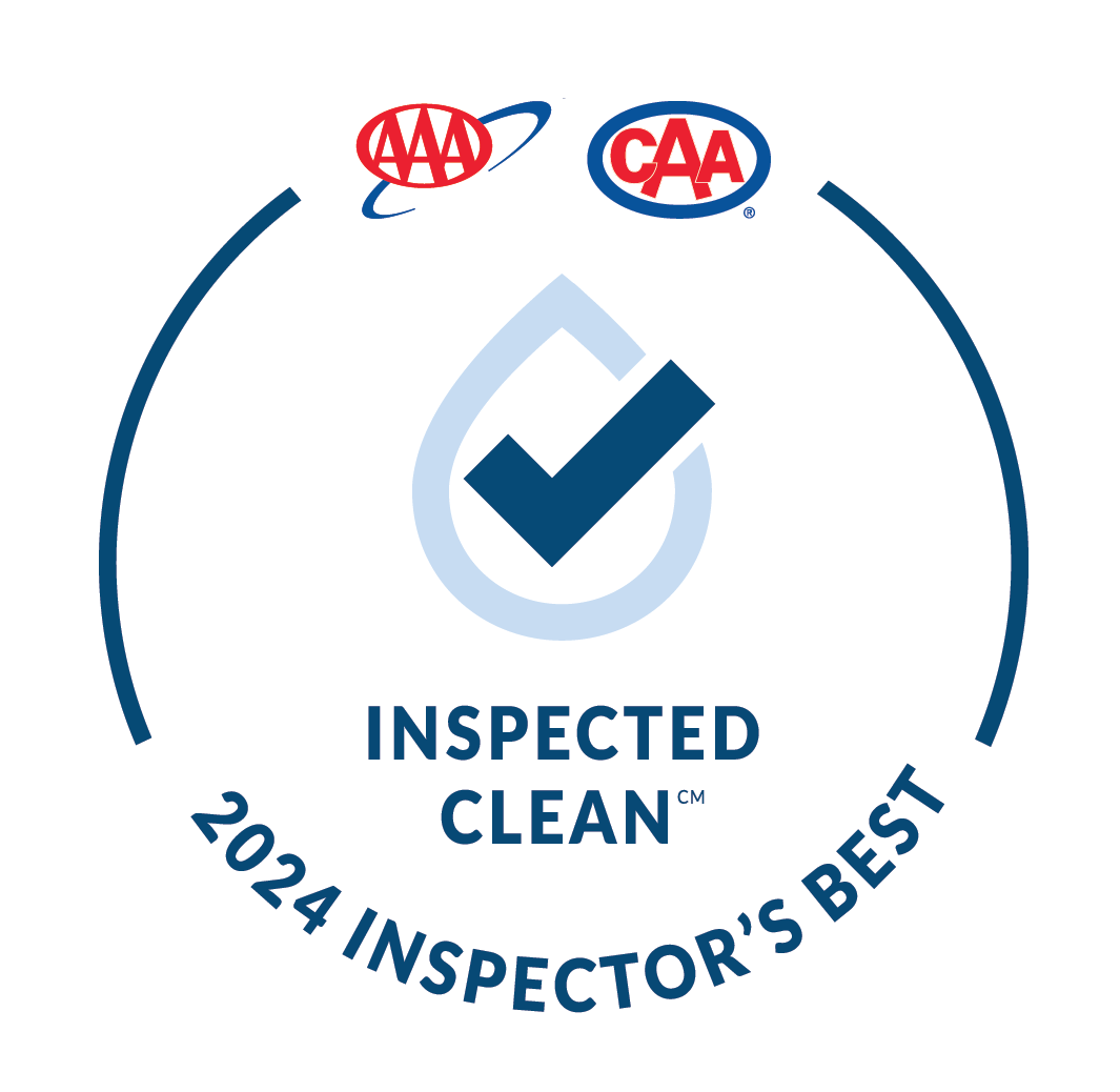 AAA inspectors Best of clean 2025 badge