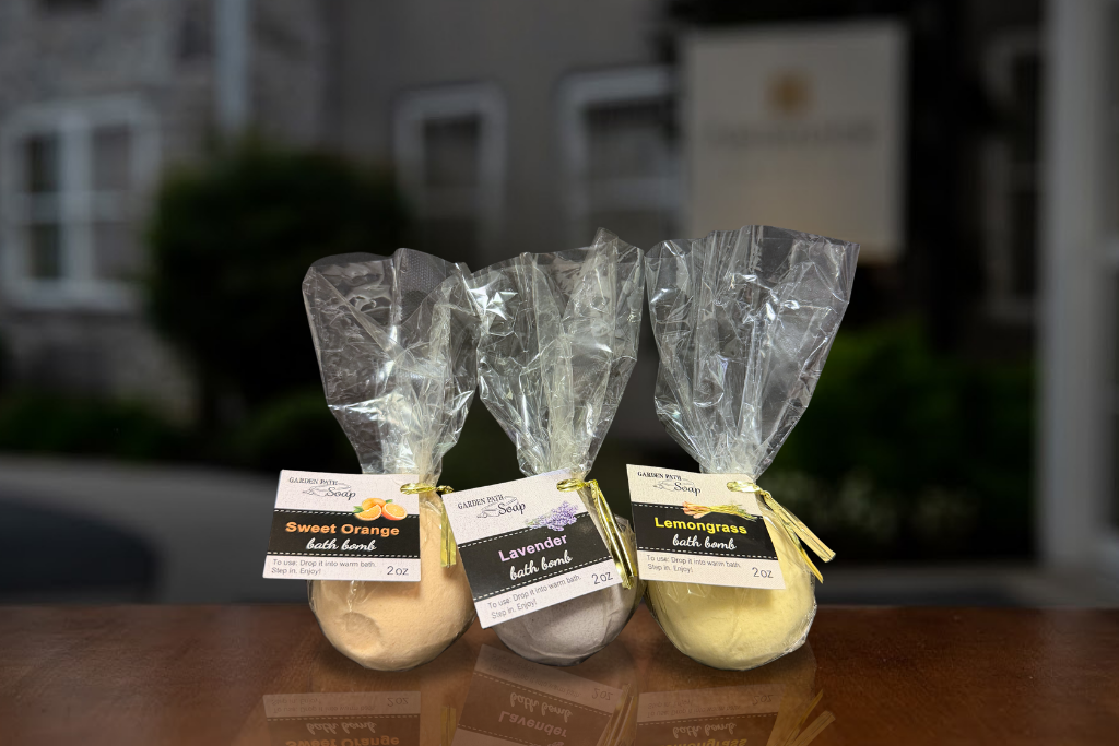 Bath Bombs by Local  Lancaster County business, Garden Path Soaps.
